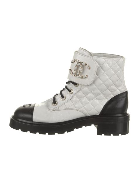 chanel combat boots 2022|chanel interlocking boots.